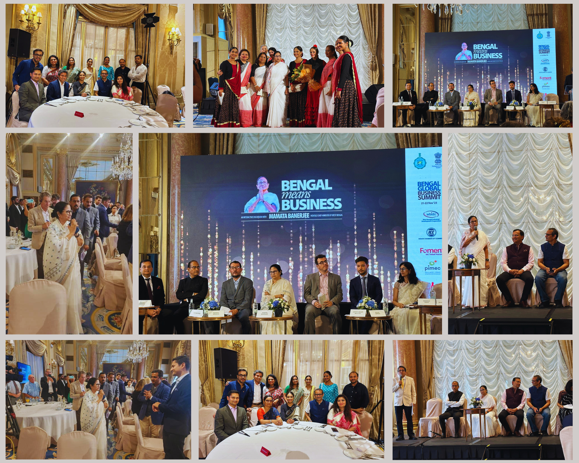 BCA at Bengal Business Summit 2022 with West Bengal CM Mamata Banerjee in Barcelona